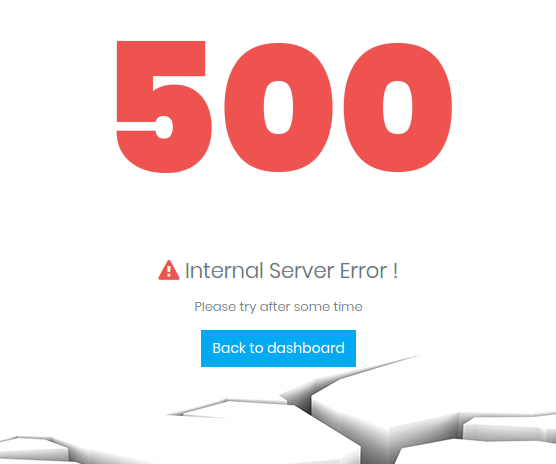 error pages 500
