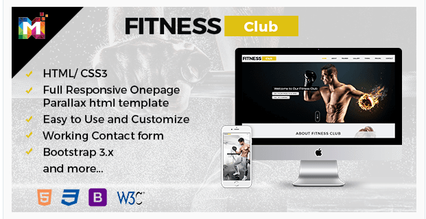 One Page HTML Template