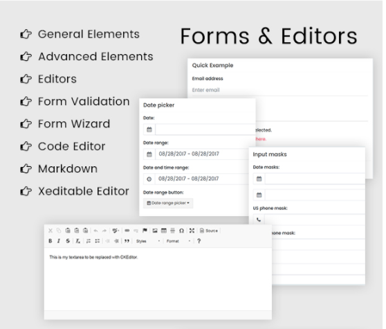 forms and editor