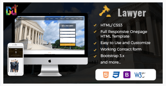 HTML One Page Template