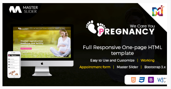 One Page HTML Template