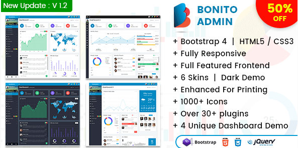 Bootstrap 4 Admin Template