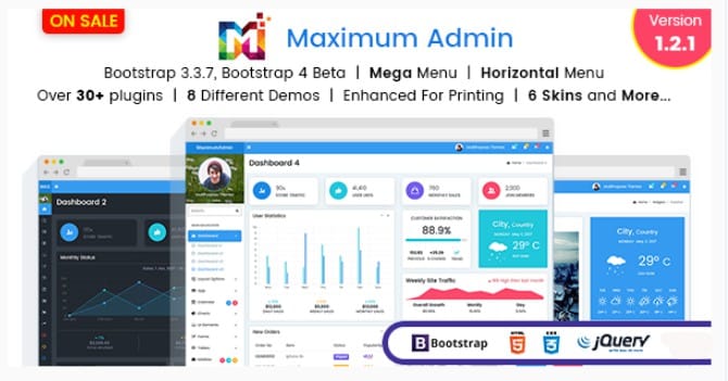 Bootstrap 4 Admin Template