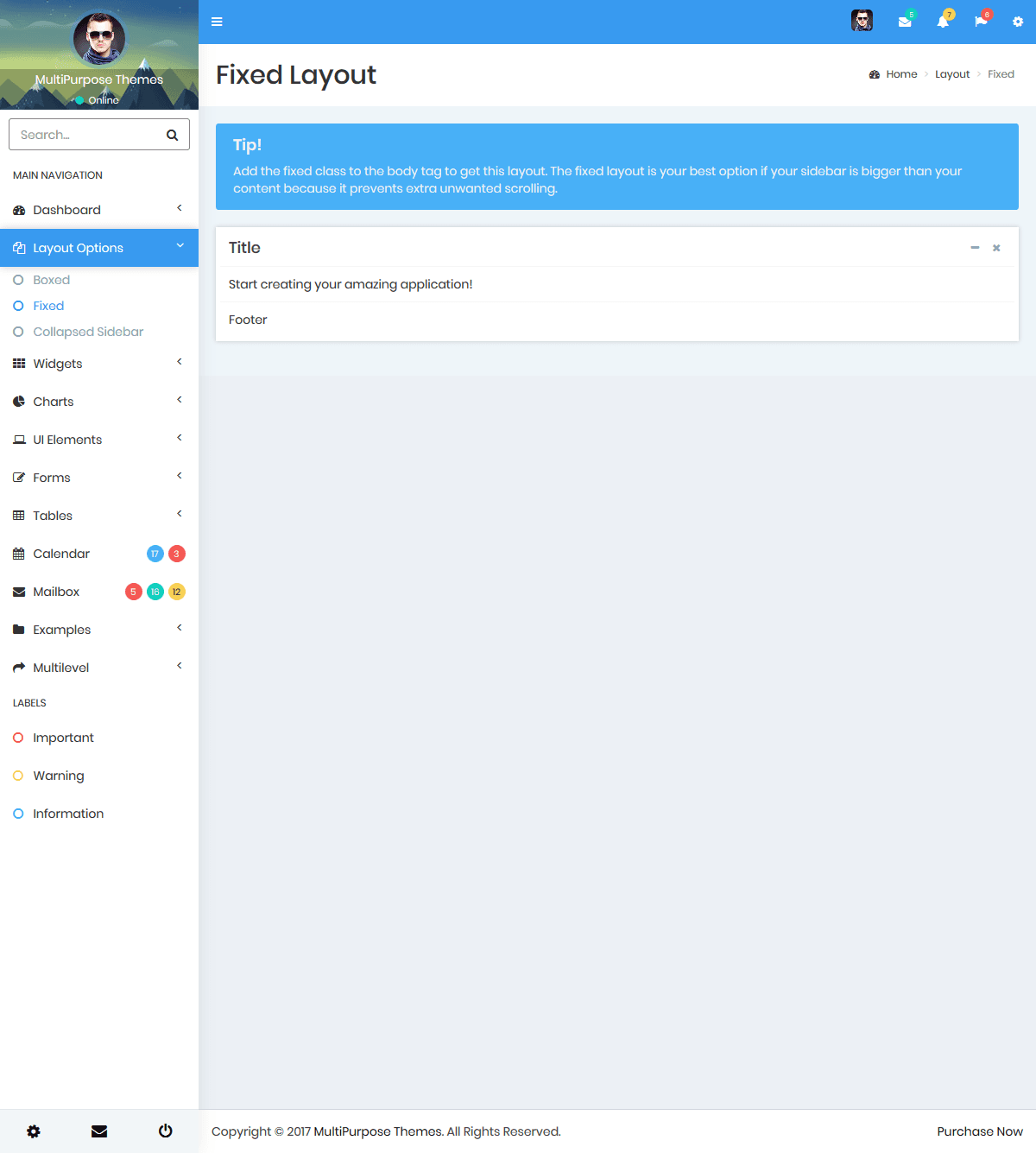 Responsive Bootstrap 4 Admin