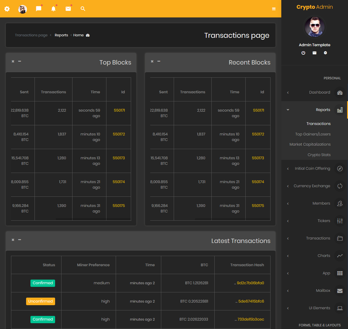 Admin Templates