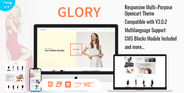 Glory Features Screen. Large Preview