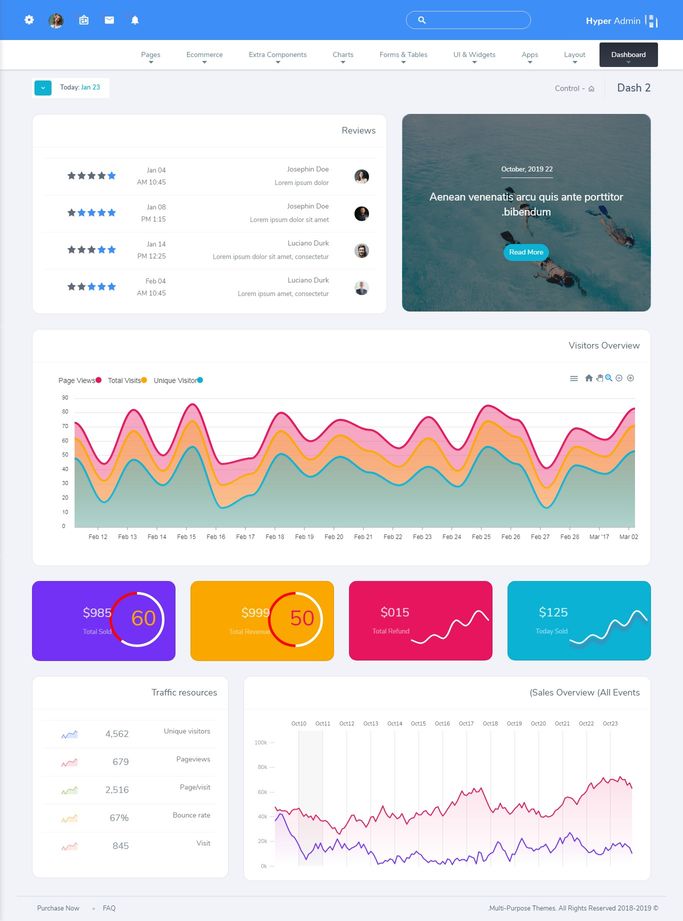 Bootstrap Admin Templates