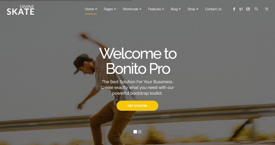 One Page Parallax HTML Template