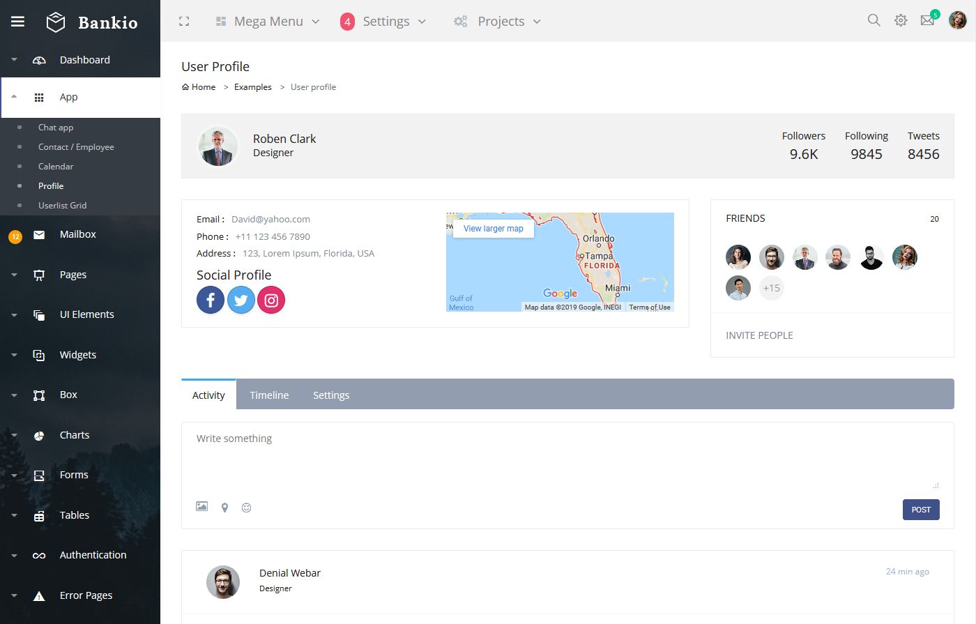 Bootstrap Admin HTML