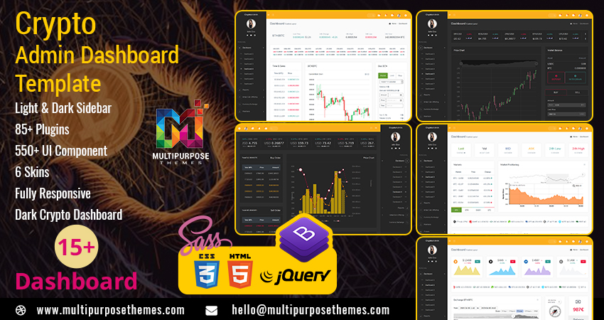 Cryptocurrency Dashboard Admin Template