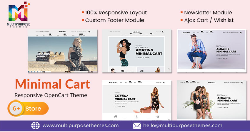 Minimal - Responsive Opencart Themes That Is Specially Designed For The Fashion Store Website Can Help You Create A Unique, And Attractive Website.