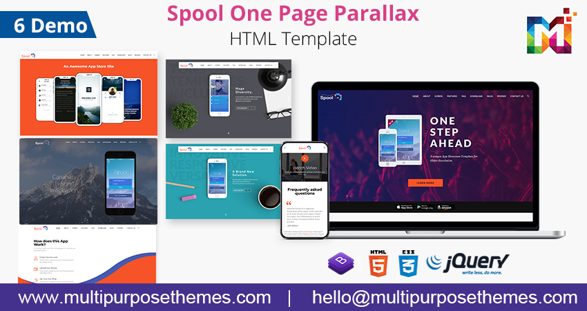 Responsive Html Template | One Page Parallax HTML Template