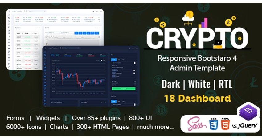 Cryptocurrency Dashboard Admin Template