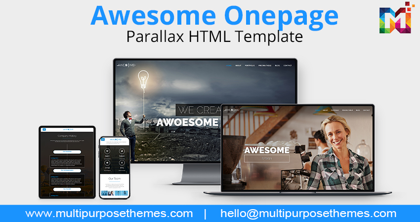 Business Html Template | One Page Parallax HTML Template