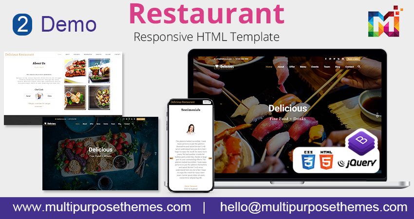 Business HTML Template | One Page Parallax HTML template